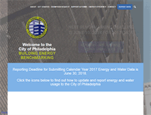 Tablet Screenshot of phillybuildingbenchmarking.com